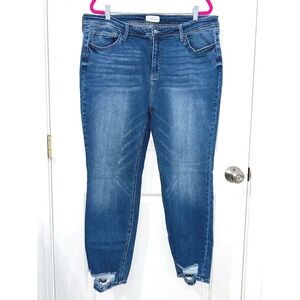 Women’s Plus size Jelly Jeans Skinny distressed size 22